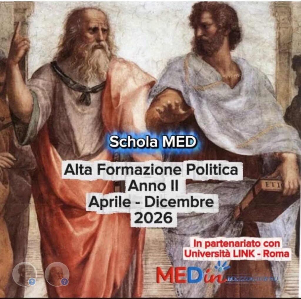 Schola MED di Alta Formazione Politica. Sesto Seminario con il Prof. Giorgio Grimaldi. Copia e incolla il link per seguire.
